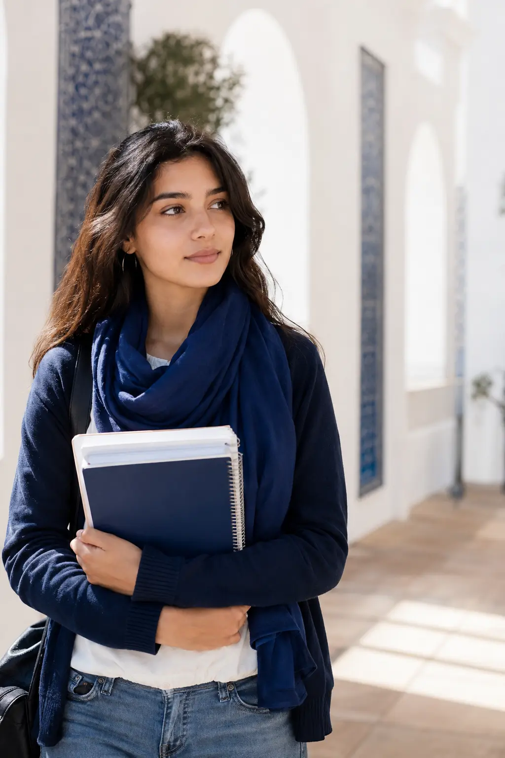 Étudiante marocaine choisissant son orientation